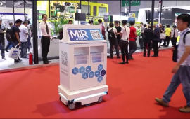 MiR100安全的移动机器人，可快速自动化内部运输和物流 (43播放)